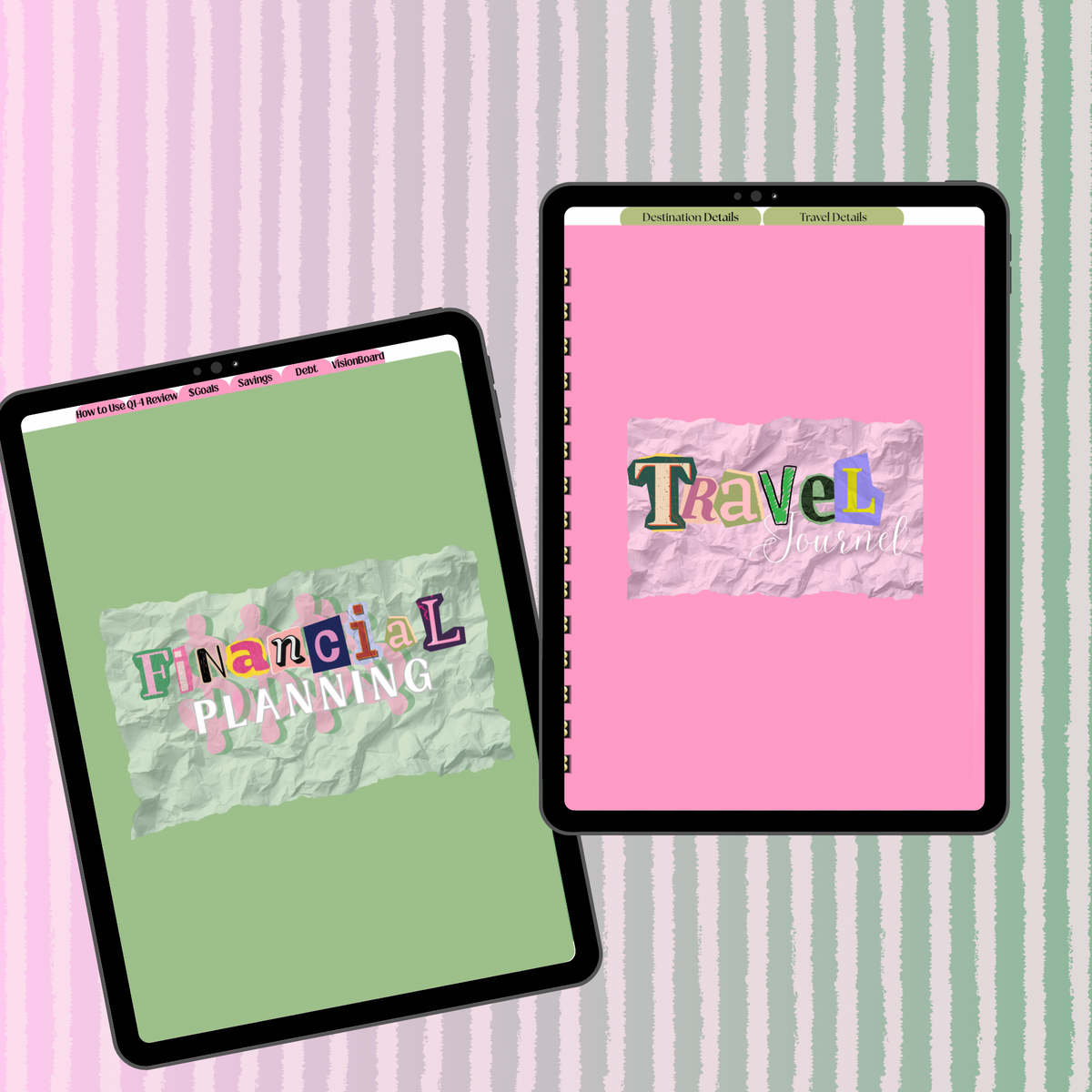 Finance + Travel Digital Planner Bundle