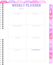 Load image into Gallery viewer, All-in-one "Planner Girl" 18-mo Digital Planner