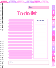 Load image into Gallery viewer, All-in-one "Planner Girl" 18-mo Digital Planner