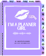 Load image into Gallery viewer, All-in-one "Planner Girl" 18-mo Digital Planner