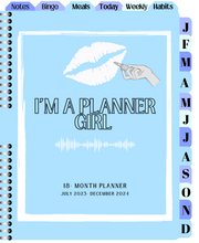 Load image into Gallery viewer, All-in-one "Planner Girl" 18-mo Digital Planner