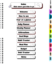 Load image into Gallery viewer, 2024 Digital planner Dated version