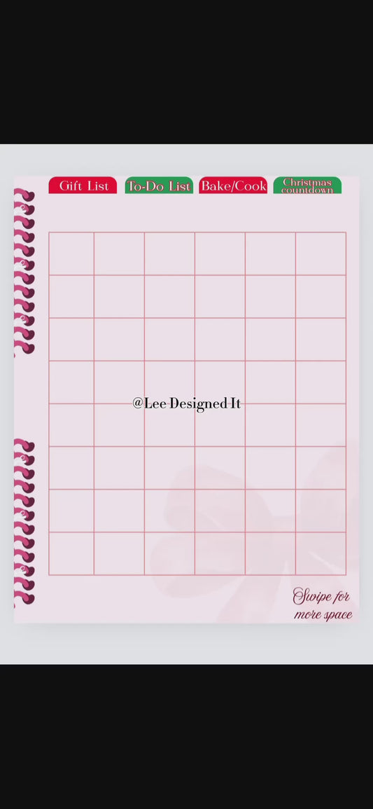 Holiday “mini” Planner